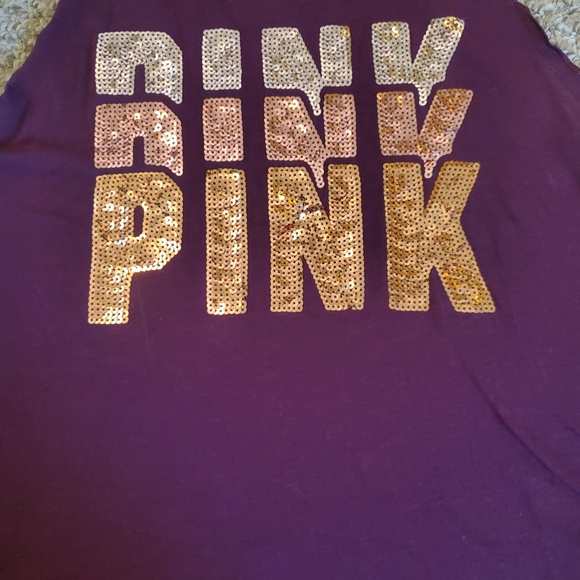 Victoria Secret Pink- sequin tank top - Picture 3 of 4